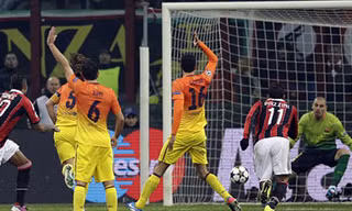 Milan xuất thần,  Barca gục ngã