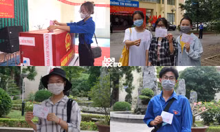 Những cử tri trẻ lần đầu đi bầu cử: Hồi hộp, cảm nhận sức nặng của lá phiếu cầm trên tay