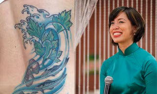 'Vua đầu bếp' Christine Hà xăm hình gia vị Việt lên lưng