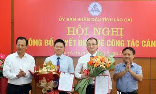 Lào Cai công bố các quyết định về công tác cán bộ