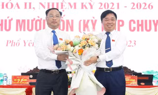 Bầu Chủ tịch thành phố Phổ Yên - Thái Nguyên