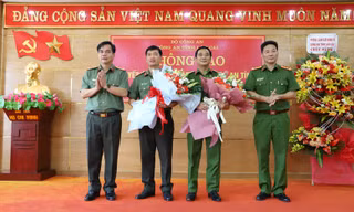 Công an Lào Cai công bố quyết định điều động, bổ nhiệm cán bộ