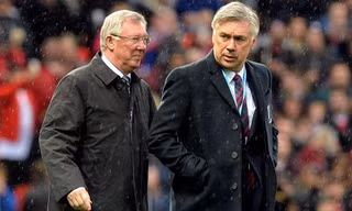 Trận thắng của Real Madrid giúp HLV Ancelotti 'soán ngôi' Sir Alex 