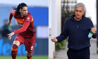Dẹp 'thù riêng', Smalling khen Mourinho hết lời trong lần tái ngộ ở Roma