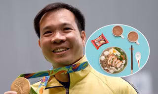 Bật mí bữa ăn sáng của Hoàng Xuân Vinh và những nhà vô địch Olympic