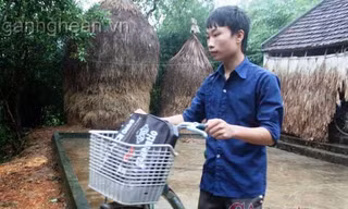 Nam sinh xứ Nghệ cứu người trong lũ dữ