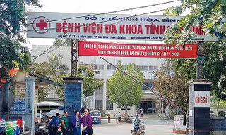 Bệnh viện Đa khoa tỉnh Hòa Bình nơi xảy ra vụ việc. Ảnh: Minh Đức