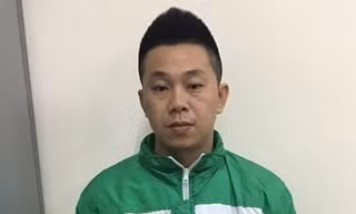 Phạm Huy Đoàn tại cơ quan công an. Ảnh: Hoàng Hà/ANTĐ