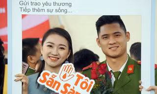 Dàn người đẹp cùng hàng nghìn học viên cảnh sát hiến máu cứu người