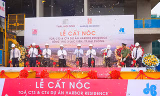 Cất nóc 2 toà chung cư NƠXH ở vị trí đắc địa Hải Phòng