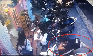 Hình ảnh nam thanh niên bẻ khóa, trộm SH.