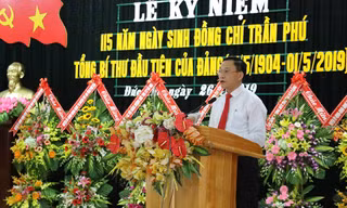 Long trọng kỷ niệm 115 năm ngày sinh cố Tổng Bí thư Trần Phú