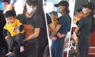 Con trai Angelababy – Huỳnh Hiểu Minh lần đầu lộ diện