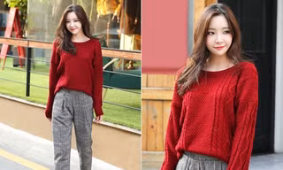 Diện quần vải cổ điển mùa thu đẹp thanh lịch