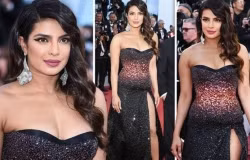 Hoa hậu thế giới Priyanka Chopra ngực đầy quyến rũ với đầm xẻ cao