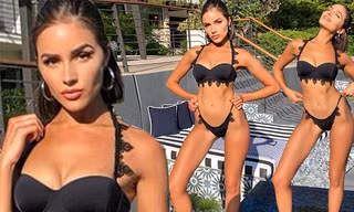 Hoa hậu Hoàn vũ 2012 gợi tình ‘hết cỡ’ với bikini nhỏ xíu