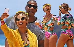 Vợ chồng Beyonce ngọt ngào tình tứ ở Hawaii