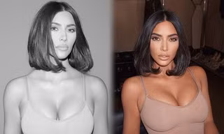 Kim Kardashian mặt V-line, đường cong 'đồng hồ cát' nóng bỏng