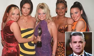 Hé lộ chuyện tình ái của Robbie Williams với các cô nàng Spice Girls 