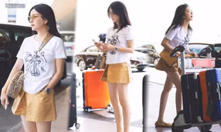 Diện váy ngắn chân thon, ảnh Triệu Vy bị ‘bóc mẽ’ dùng photoshop 