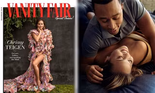 Siêu mẫu áo tắm Chrissy Teigen tình tứ ngọt ngào bên chồng