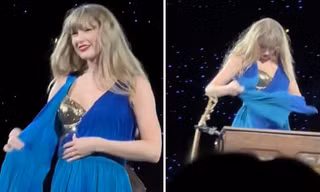 Taylor Swift bị tuột váy