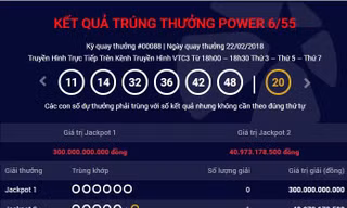 Chiếc vé trúng Jackpot 2 gần 41 tỷ đồng tiếp tục thuộc về TPHCM