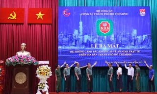 Công an TPHCM ra mắt hệ thống cảnh báo khẩn cấp về an ninh trật tự 