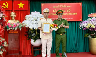 Công bố quyết định của Giám đốc Công an TPHCM về công tác cán bộ