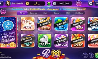 Giao diện của Gamvip.com (Ảnh chụp màn hình) 