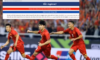 Trang bán vé online của VFF rơi vào tình trạng nghẽn mạng, thậm chí là không truy cập được. 