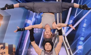 Hai bố con Sergey tại America's Got Talent
