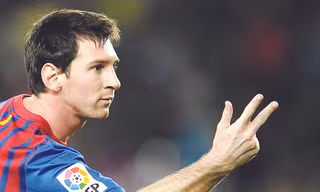 Lionel Messi lại tiếp tục tỏa sáng sau ba trận tịt ngòi. Ảnh: Getty Images