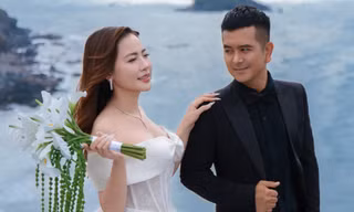 ‘Ngôi sao’ phim ‘Đất phương Nam’ Hùng Thuận khoe loạt ảnh cưới ngọt ngào bên vợ