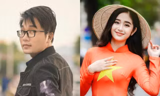 Hai bạn trẻ genZ thực hiện bộ ảnh áo dài ‘cờ đỏ sao vàng’ đầy ý nghĩa chào mừng Lễ Quốc khánh 2/9
