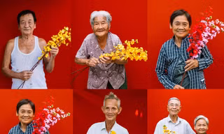 Cứ độ Tết đến, nhiếp ảnh gia 9X lại chụp bộ ảnh ý nghĩa dành tặng cho các cụ già và những bạn nhỏ