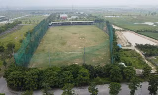 Sau công viên nước, khu đô thị Thanh Hà 'mọc' thêm sân tập golf sai quy hoạch