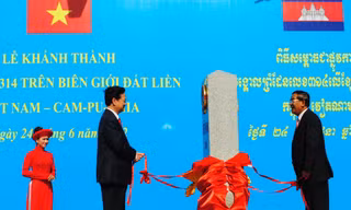 Khánh thành cột mốc biên giới cuối cùng trên bộ Việt Nam - Campuchia