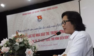 Nhà báo Lê Anh Đạt - Chủ nhiệm Câu lạc bộ Nhà báo trẻ Trung ương Đoàn.
