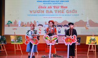 Thiếu nhi thể hiện tài năng 'vươn ra thế giới'