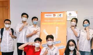 Các thí sinh tham gia tranh tài tại Vòng chung kết quốc gia cuộc thi Vô địch Tin học Văn phòng thế giới 2022