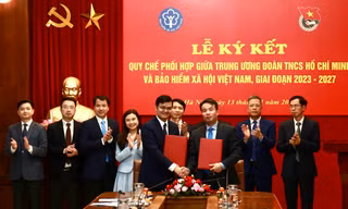 T.Ư Đoàn và Bảo hiểm Xã hội ký kết chương trình phối hợp