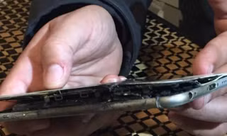 Hãi hùng iPhone 6 Plus bất ngờ bốc cháy trong túi quần