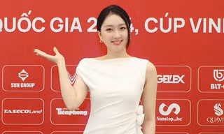 Người đẹp Kim Trà My, Ngọc Nữ rạng rỡ dự họp báo Giải Vô địch Golf Quốc gia