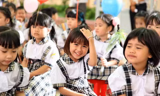 Học sinh ngày khai giảng. Ảnh: Thanh Niên