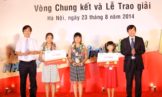 Các nhà phát minh nhí - người chiến thắng tại cuộc thi Ý tưởng Trẻ thơ 2014