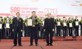 Lễ công bố 500 DN lớn nhất VN 2013. Ảnh: Minh Phương