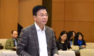 Bộ trưởng Bộ Tư pháp Lê Thanh Long. Ảnh QH