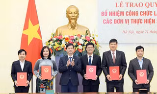 Văn phòng Quốc hội bổ nhiệm cán bộ các đơn vị thực hiện sắp xếp về tổ chức