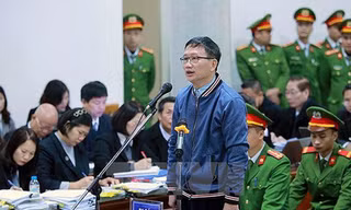 Các bị cáo trong phiên xử phúc vụ Nhiệt điện Thái Bình 2